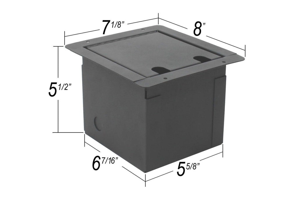 Recessed Floor Box with 8 XLR and 2 Speakons I87677