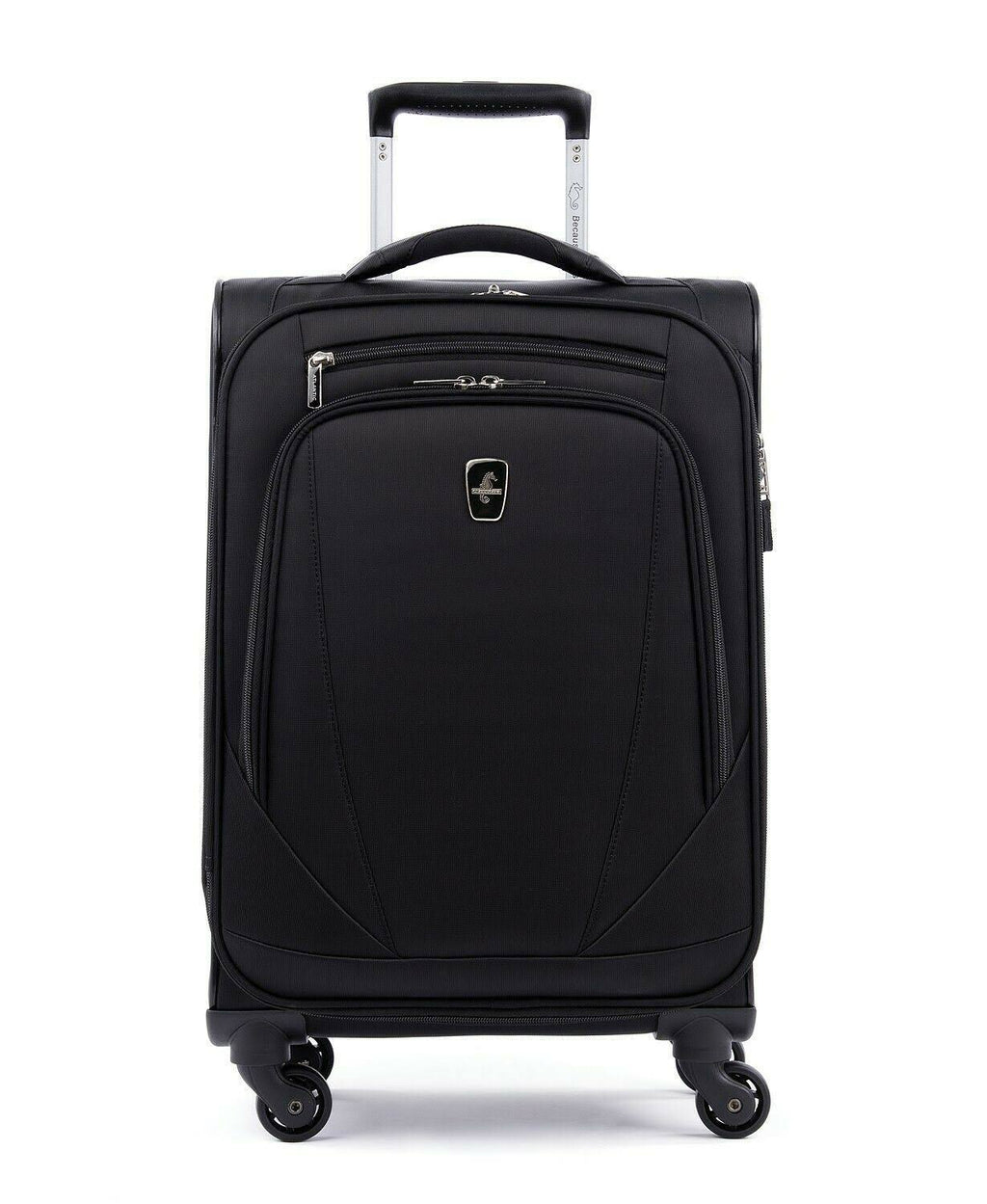 Black Expandable Spinner Suitcase V6018