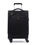 Black Expandable Spinner Suitcase V6018