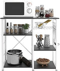 Black 3-Tier Kitchen Baker's Rack Microwave Stand U65616