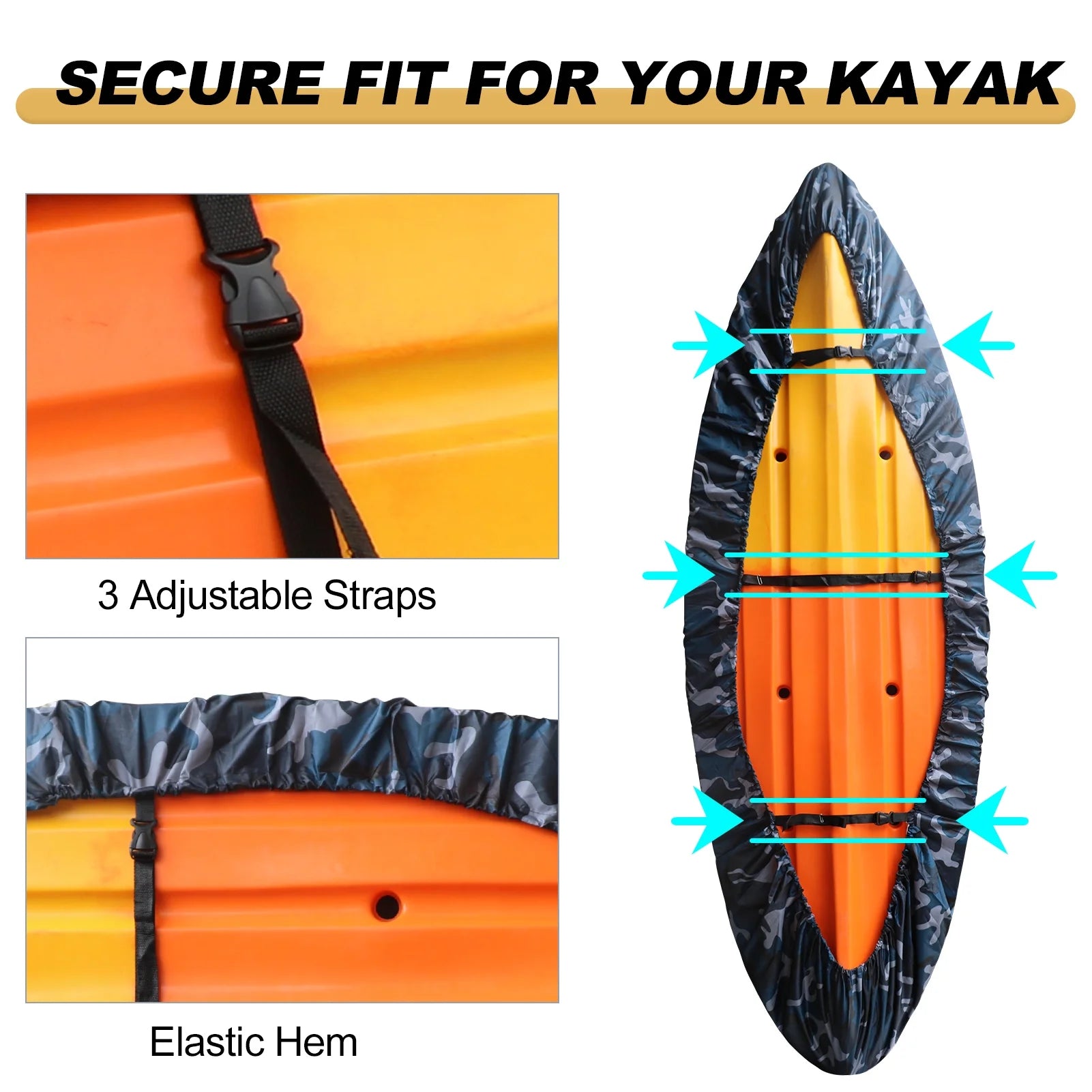 Waterproof Kayak Storage Cover A48600