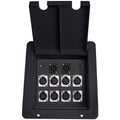 Recessed Floor Box with 8 XLR and 2 Speakons I87677