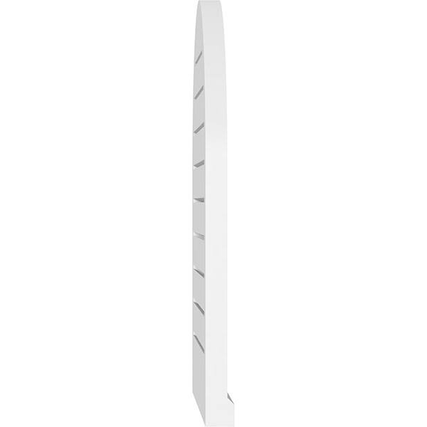 Round Top Surface Mount PVC Gable Vent with Brickmould Y330868