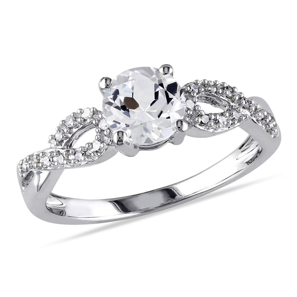 14K White Gold Infinity Ring O692087