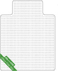 Transparent Thick Chair Mats for Carpet with Grippers (53'' x 45'' with Lip) B768