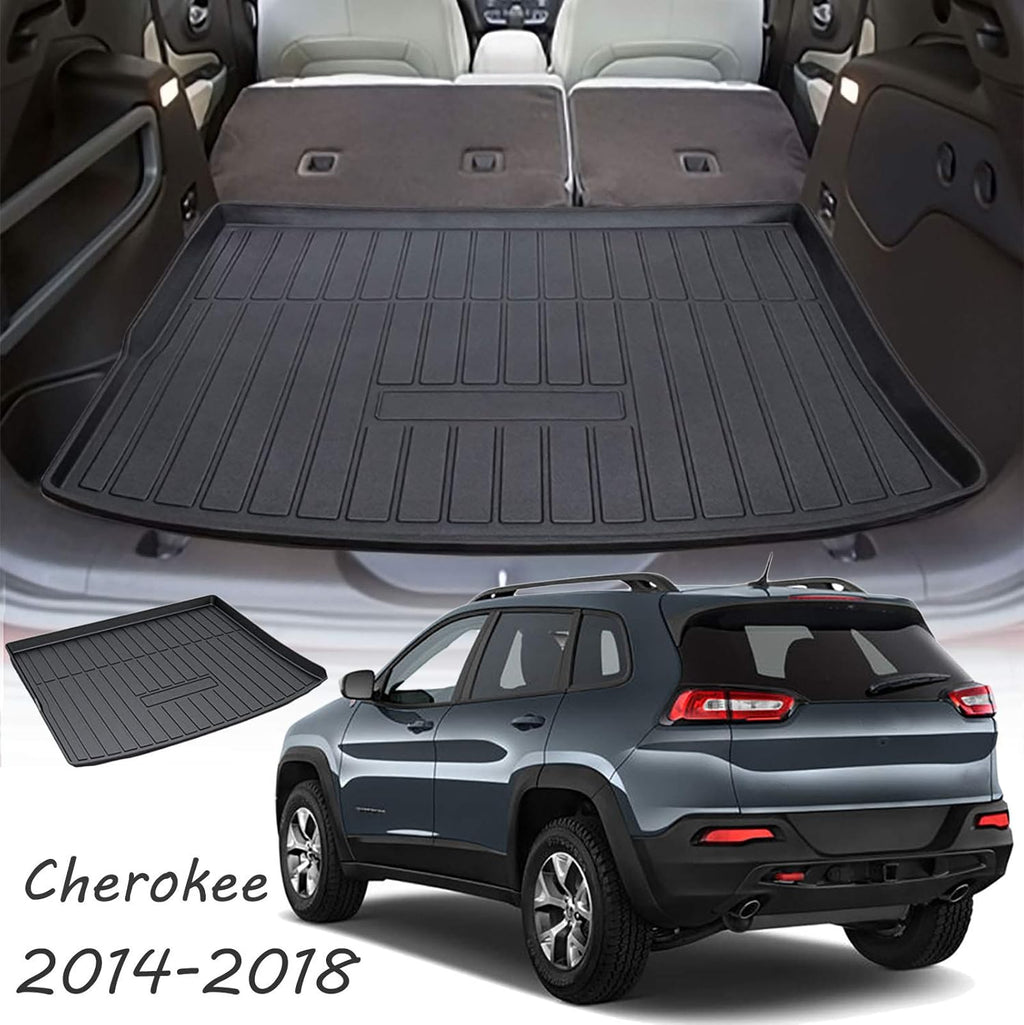 Black Cargo Liner Trunk Mat Floor Mat Tray H4809