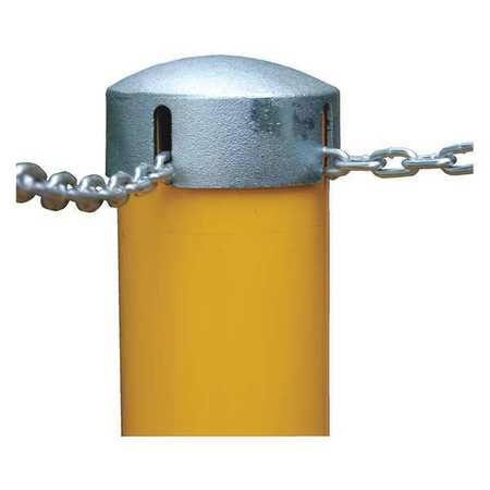 Yellow Steel Pipe Bollard with Slot X148