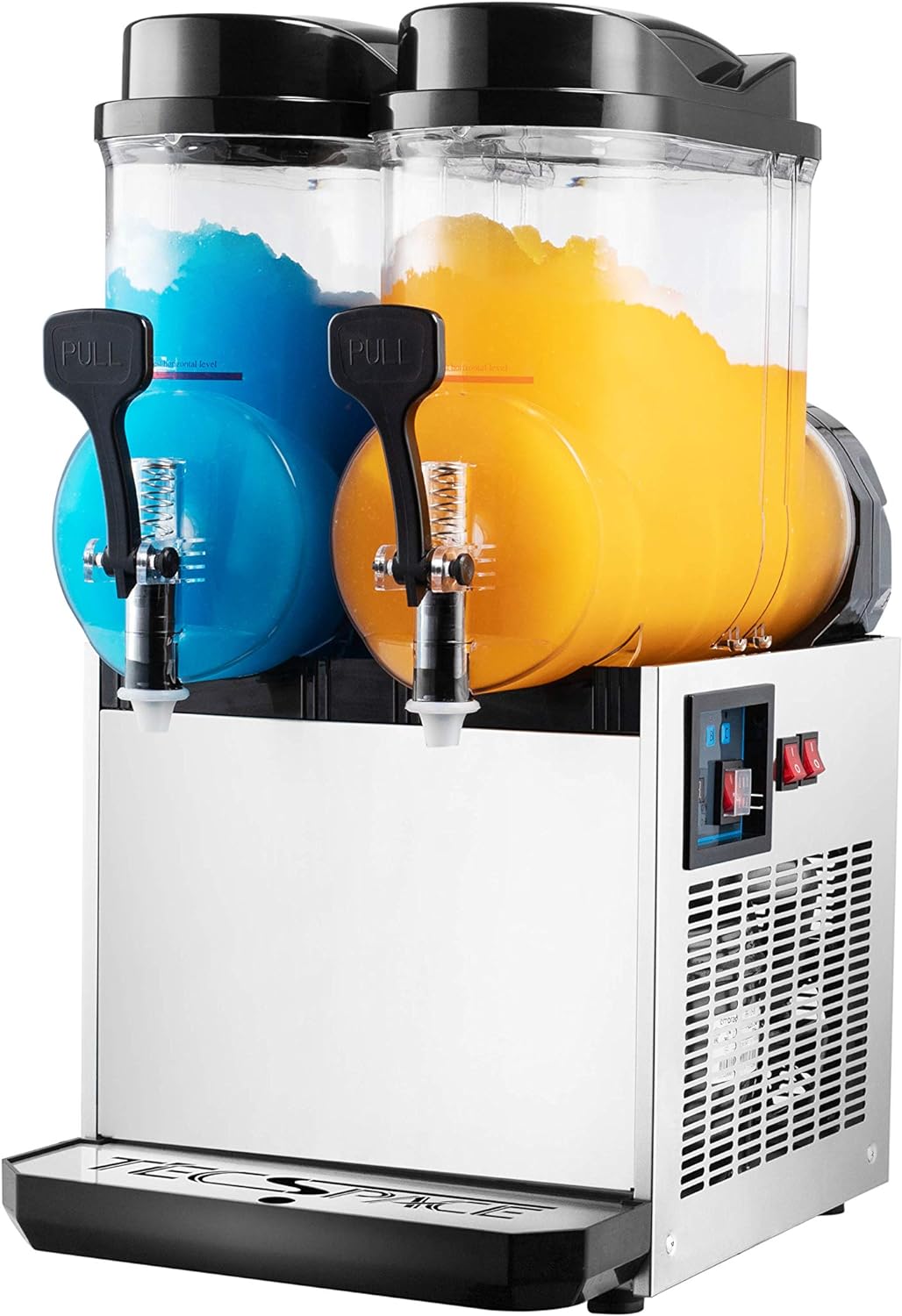 110V Commercial Slushy Machine, 15/30/45L Stainless Steel Frozen Drink Maker R517