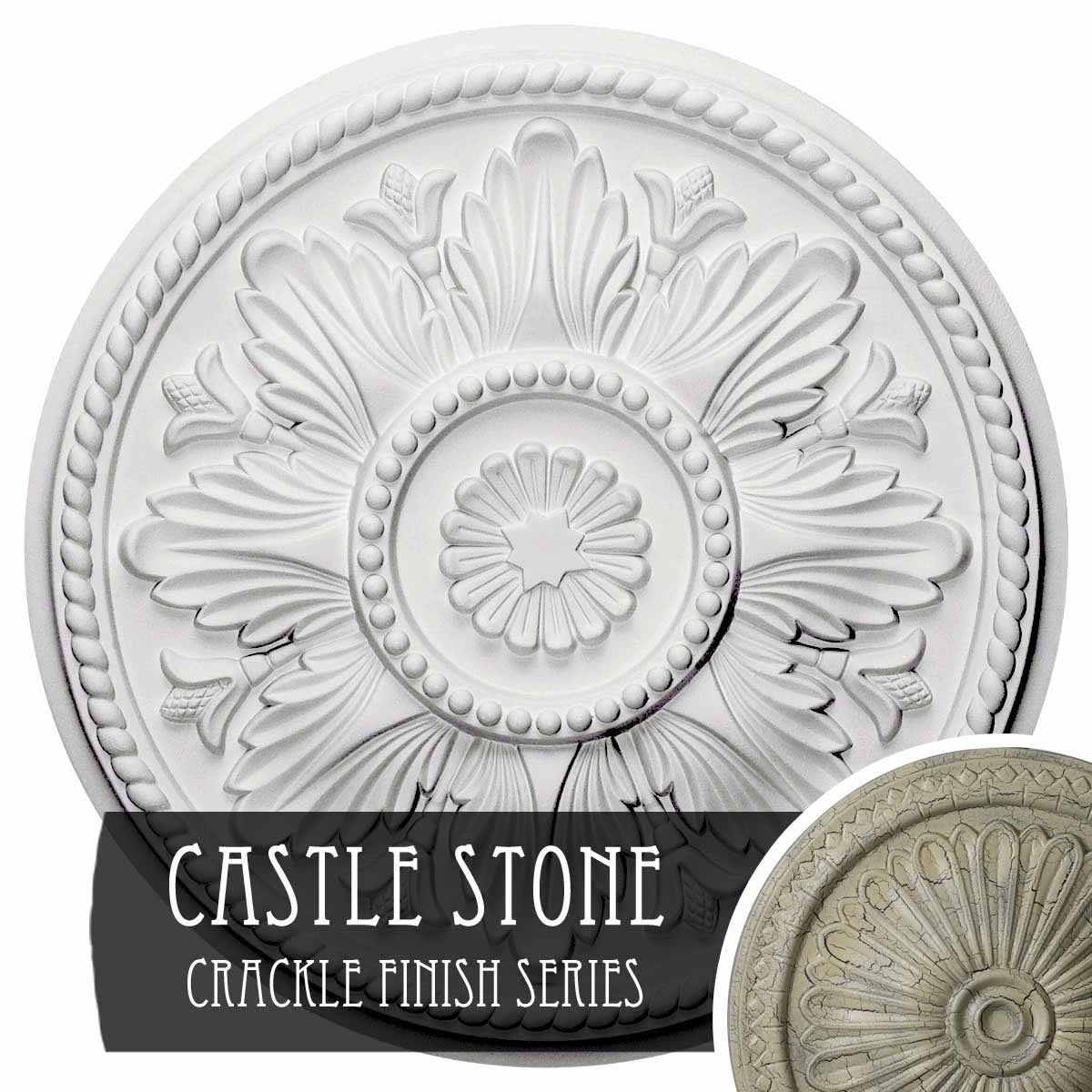 18x22OD x 1 3/4x22P Hand-Painted Ceiling Medallion Y335530