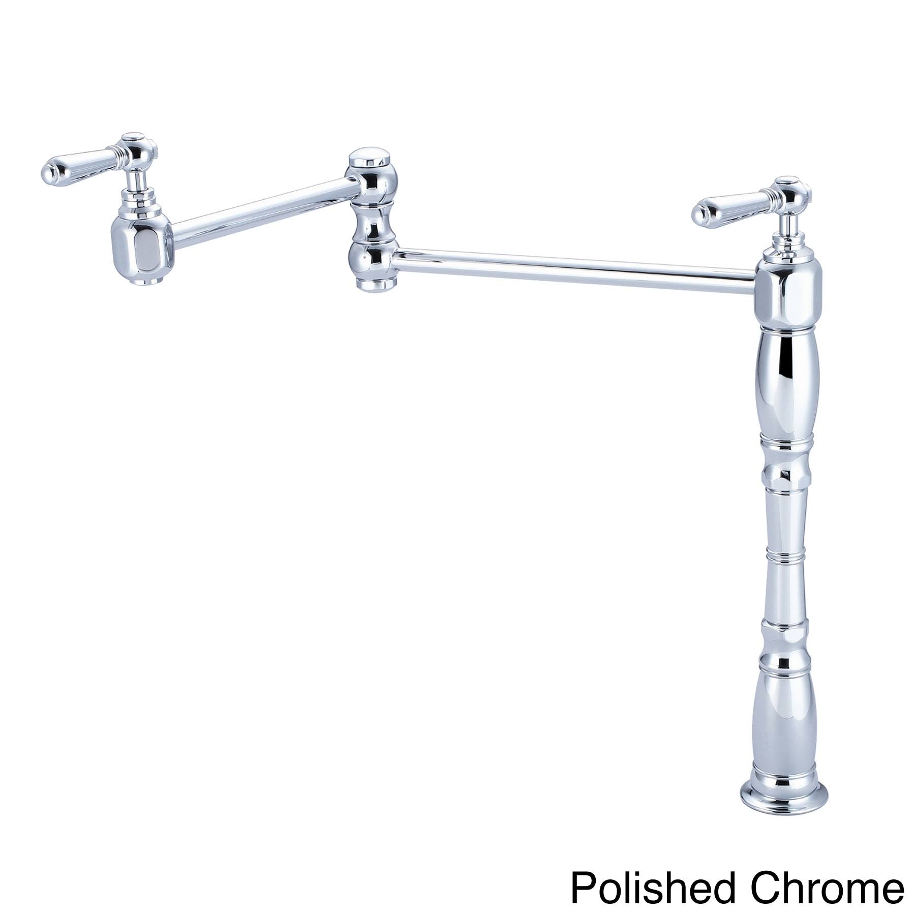 Chrome Deck Mount Pot Filler X707