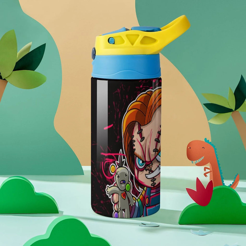 Insulated Stainless Steel Water Bottle with Straw M54299
