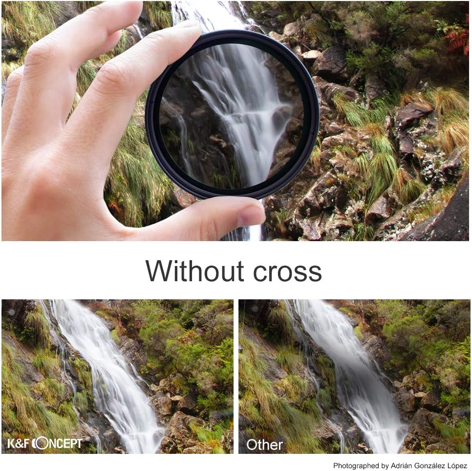 55mm Variable ND Filter ND2-ND32 Camera Lens Filter, 28 Multi-Layer Coatings, Pack of 2 D1882