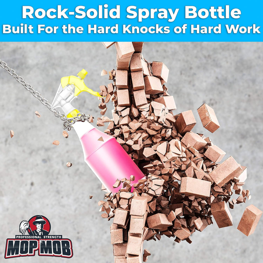 Leak-Free Chemical Resistant Spray Head and 24 oz Bottle 10 Pack Heavy-Duty Industrial Sprayer with Low-Fatigue Trigger and Nozzle G9503