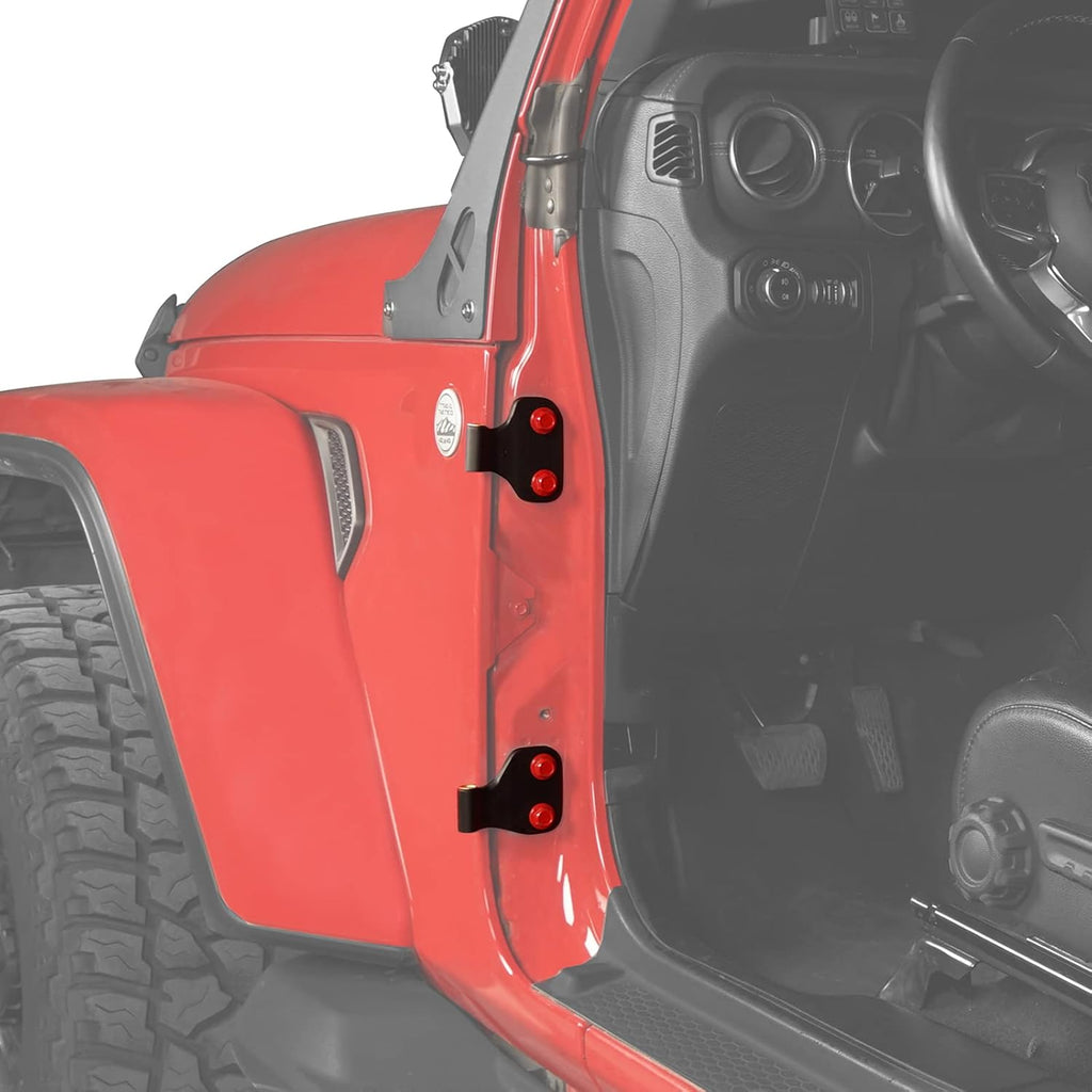 Body Door Hinge Set Compatible with Jeep Wrangler JL 2-Door 2018-2022 (Set of 4 Hinges) Pack of 2 I6370