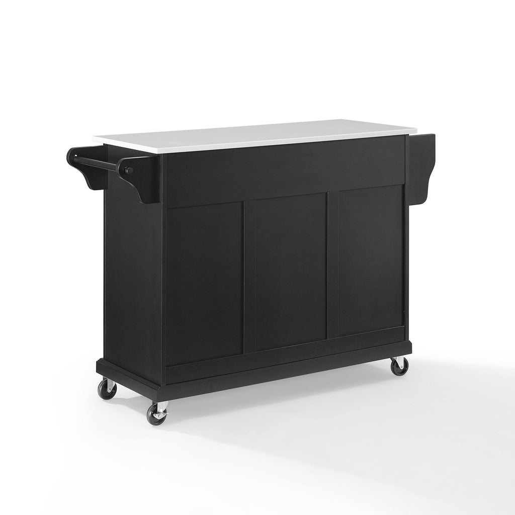 Black Granite Top Kitchen Cart S911
