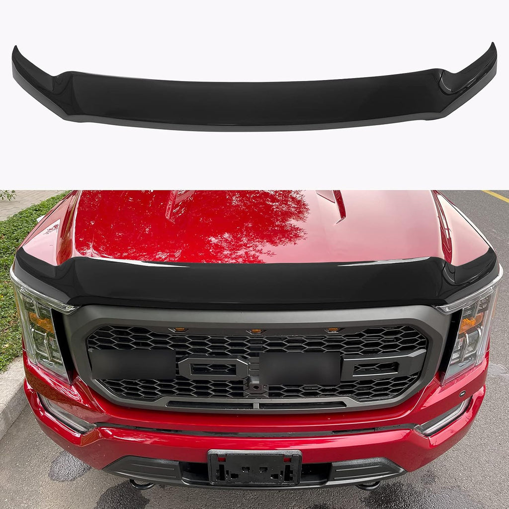 Glossy Carbon Fiber Hood Deflector for Ford F150 O406026