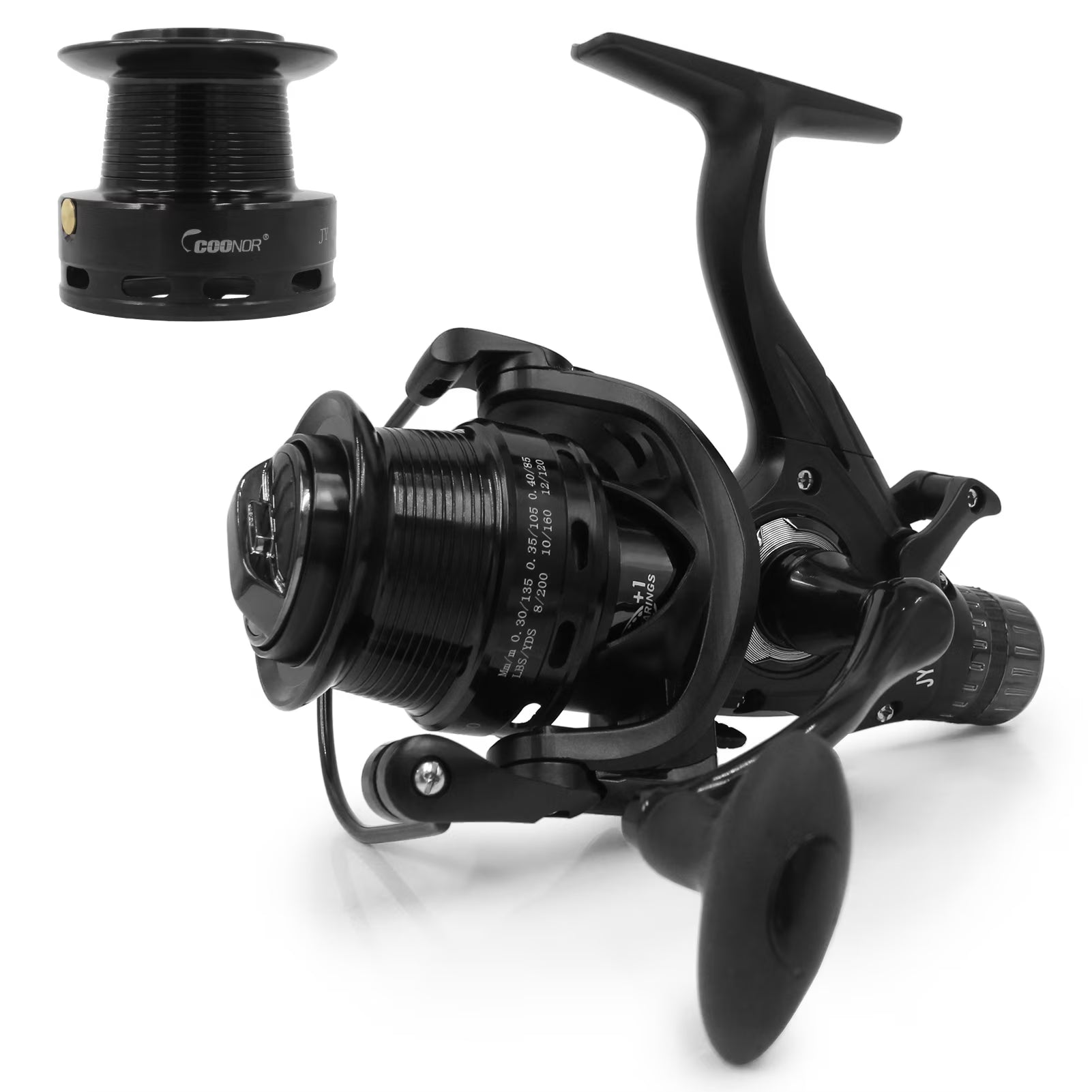 Fishing Reel Dual Brake System High Speed Spinning Interchangeable Handle M661