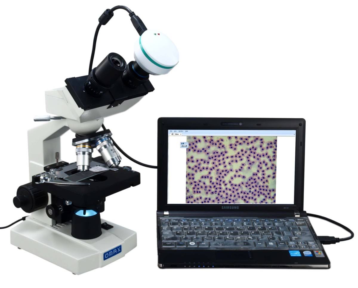 40X-1600X Binocular Compound Microscope with 2.0mp USB Camera G403230