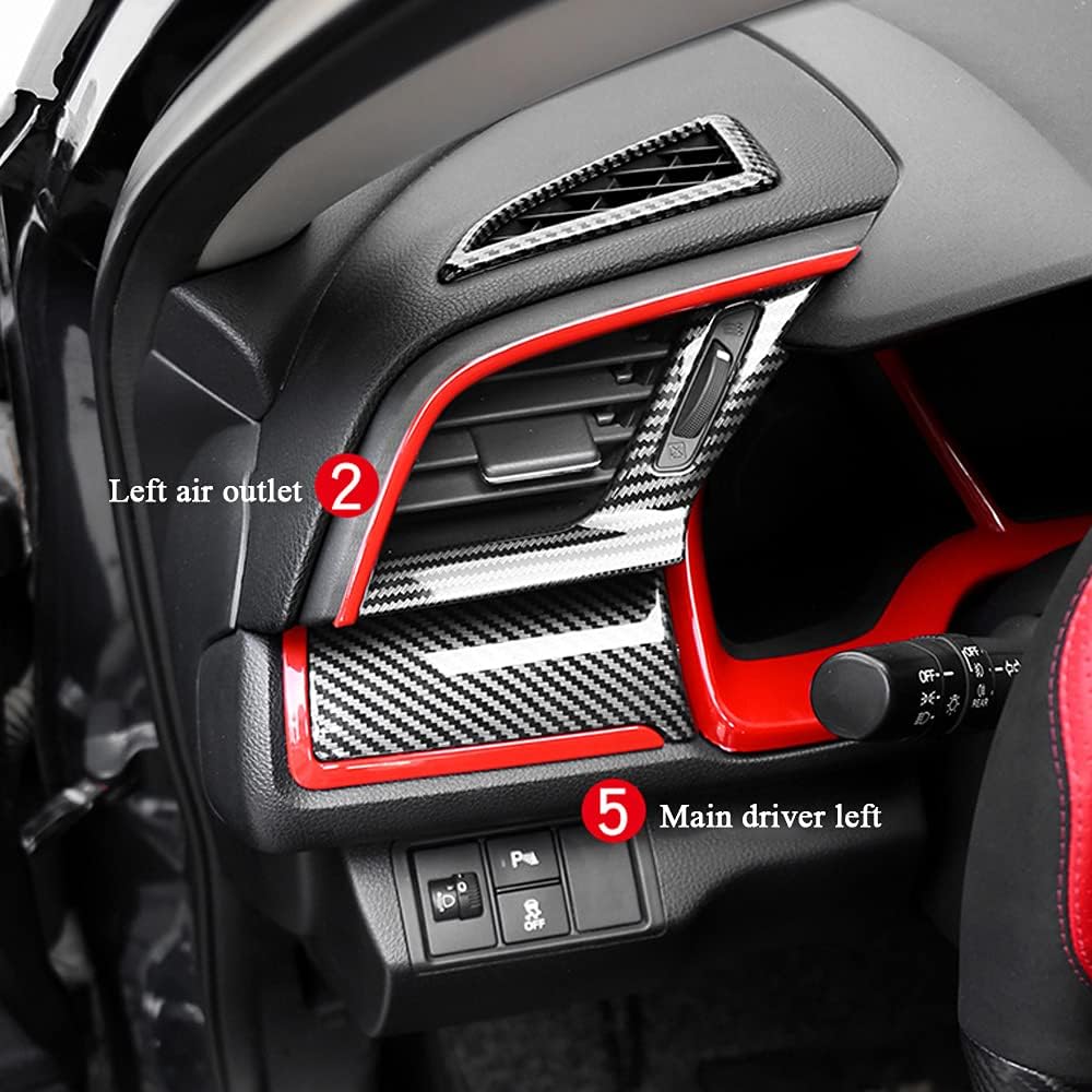 Carbon Fibre ABS Air Conditioning Outlet and Panel Instrument Panel Pack of 2 K817098