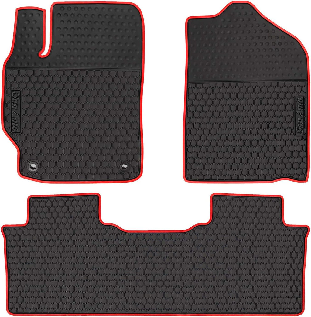 Car Rubber Floor Mat Set Black A8643