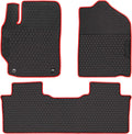 Car Rubber Floor Mat Set Black A8643