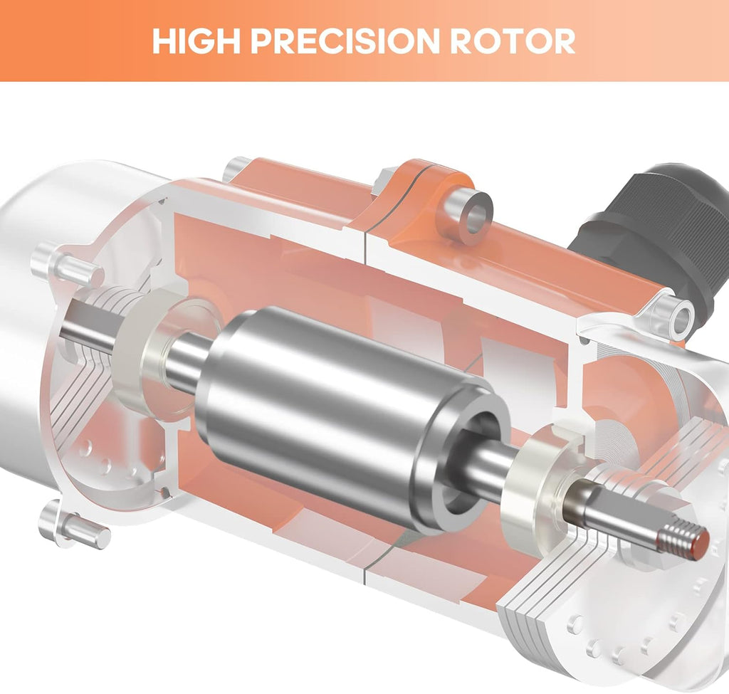 100W Concrete Vibrator Vibration Motor Single Phase AC 110V 3600RPM Aluminum Alloy Case Electric Asynchronous Vibrating Vibrators for Shaker Table Pack of 2 H55354