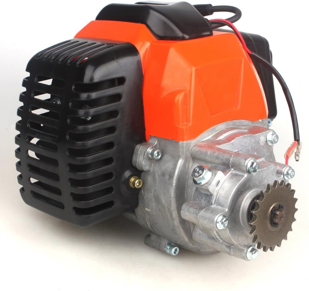 49cc Engine with Gear Reduction Transmission for 20T T8F Sprocket Pocket Bike Gas Scooter Mini ATV M192014