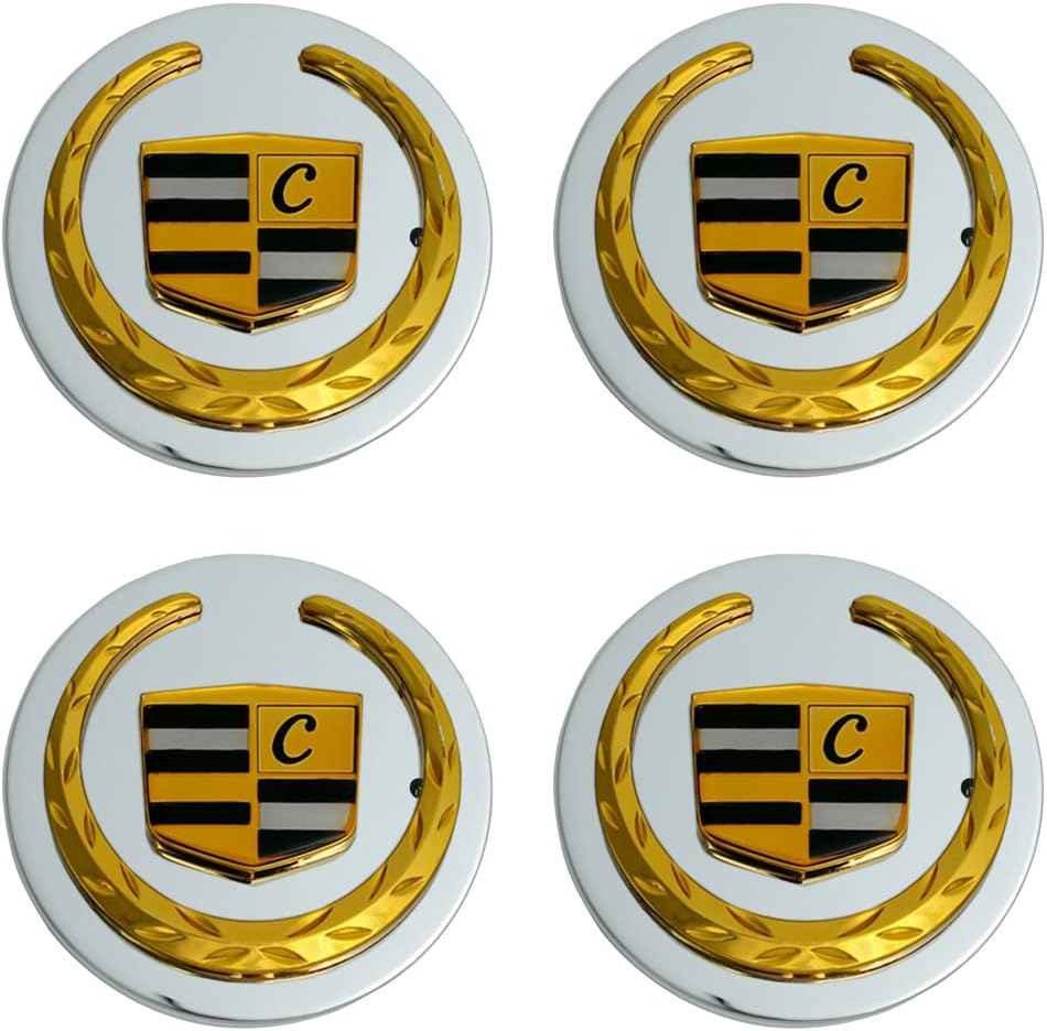 2 9/16 Gold Wheel Center Caps Pack of 4 N8332