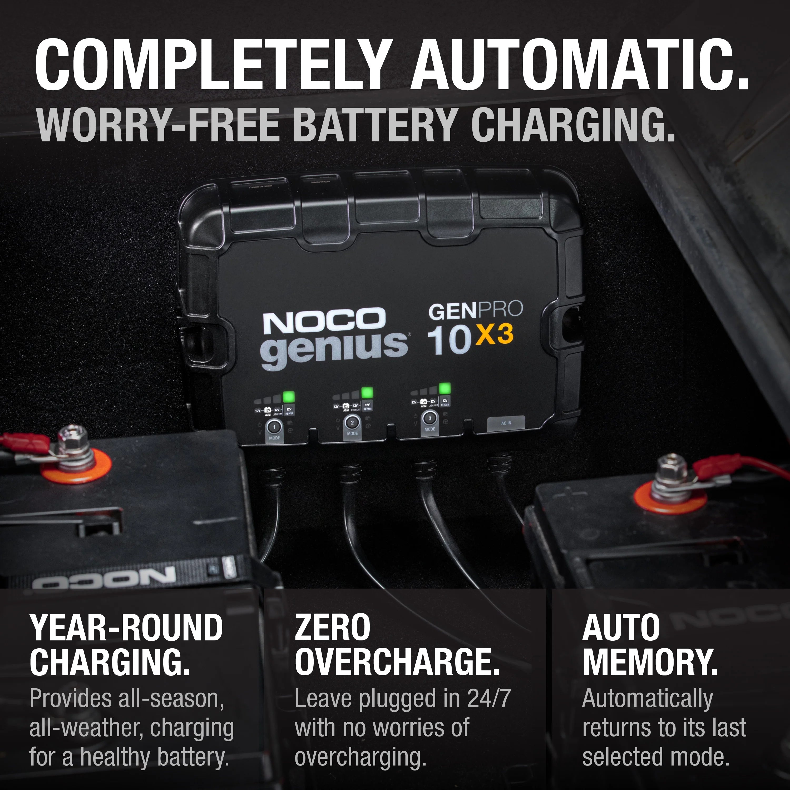 3-Bank 30A 12V Onboard Battery Charger O787