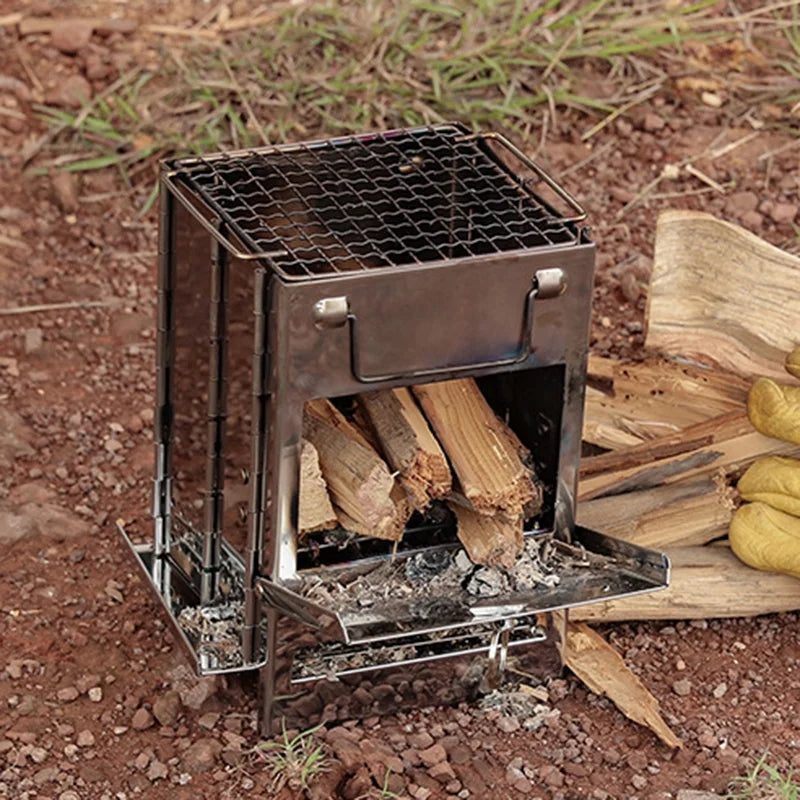 Folding Wood Burning Blowpipe Kit with Carry Bag R301052