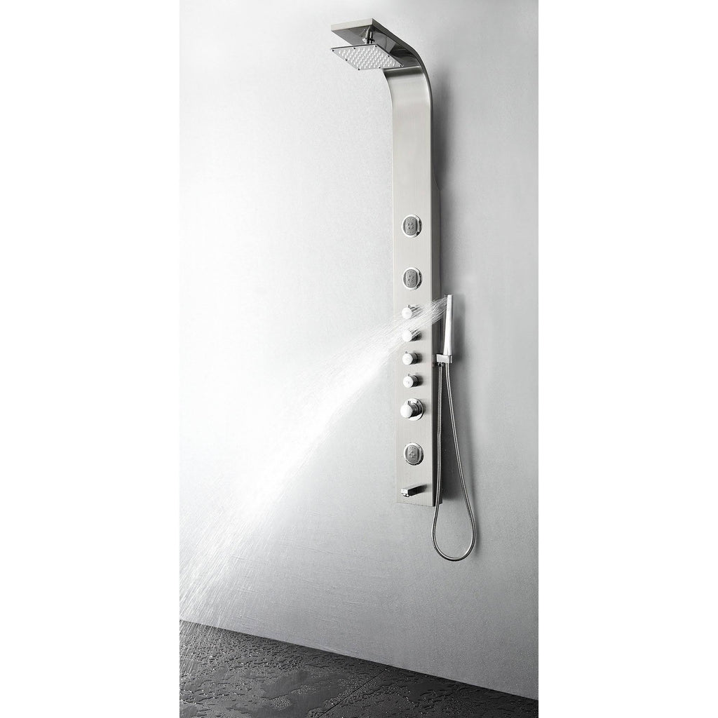Stainless Steel Thermostatic Shower Massage Panel U612