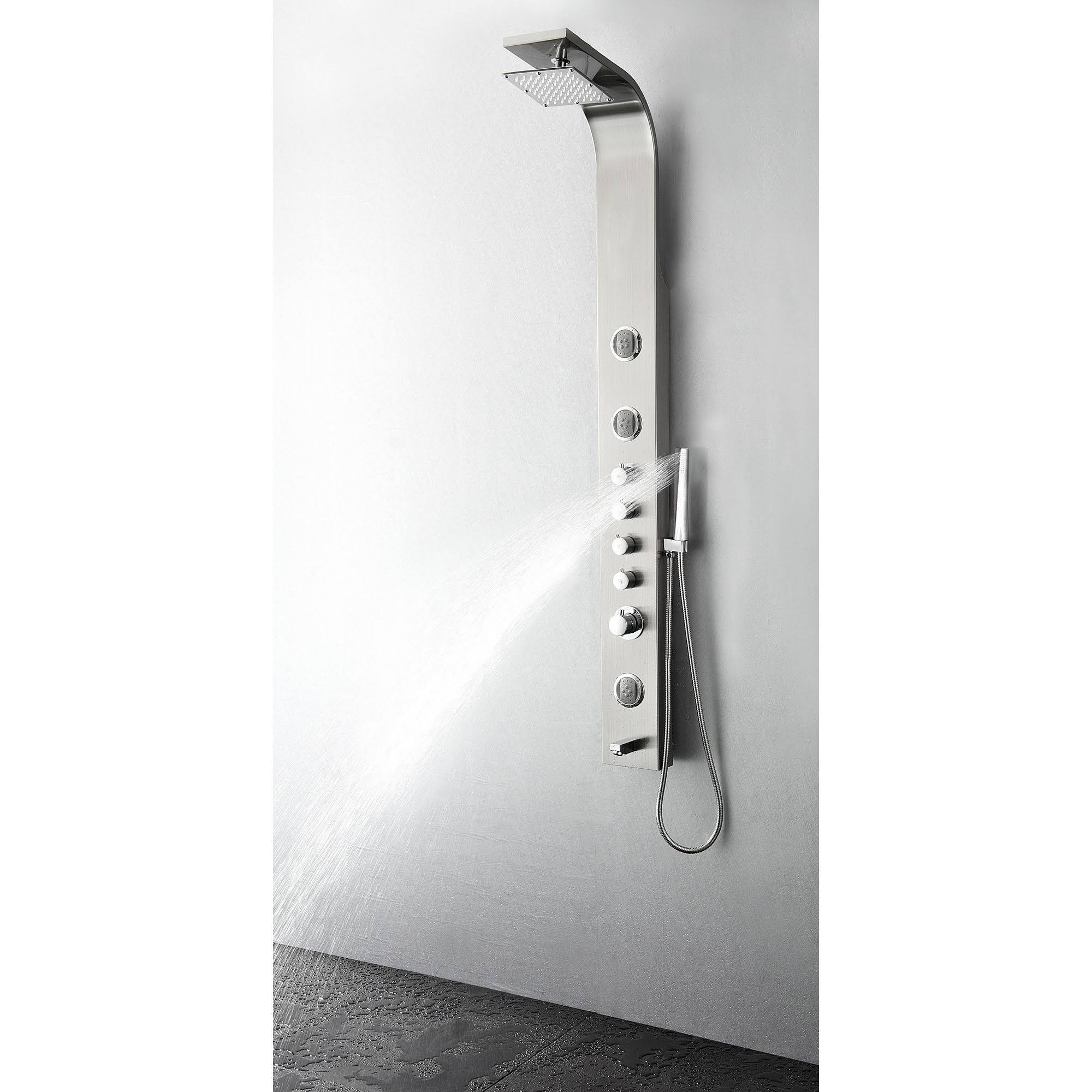Stainless Steel Thermostatic Shower Massage Panel U612