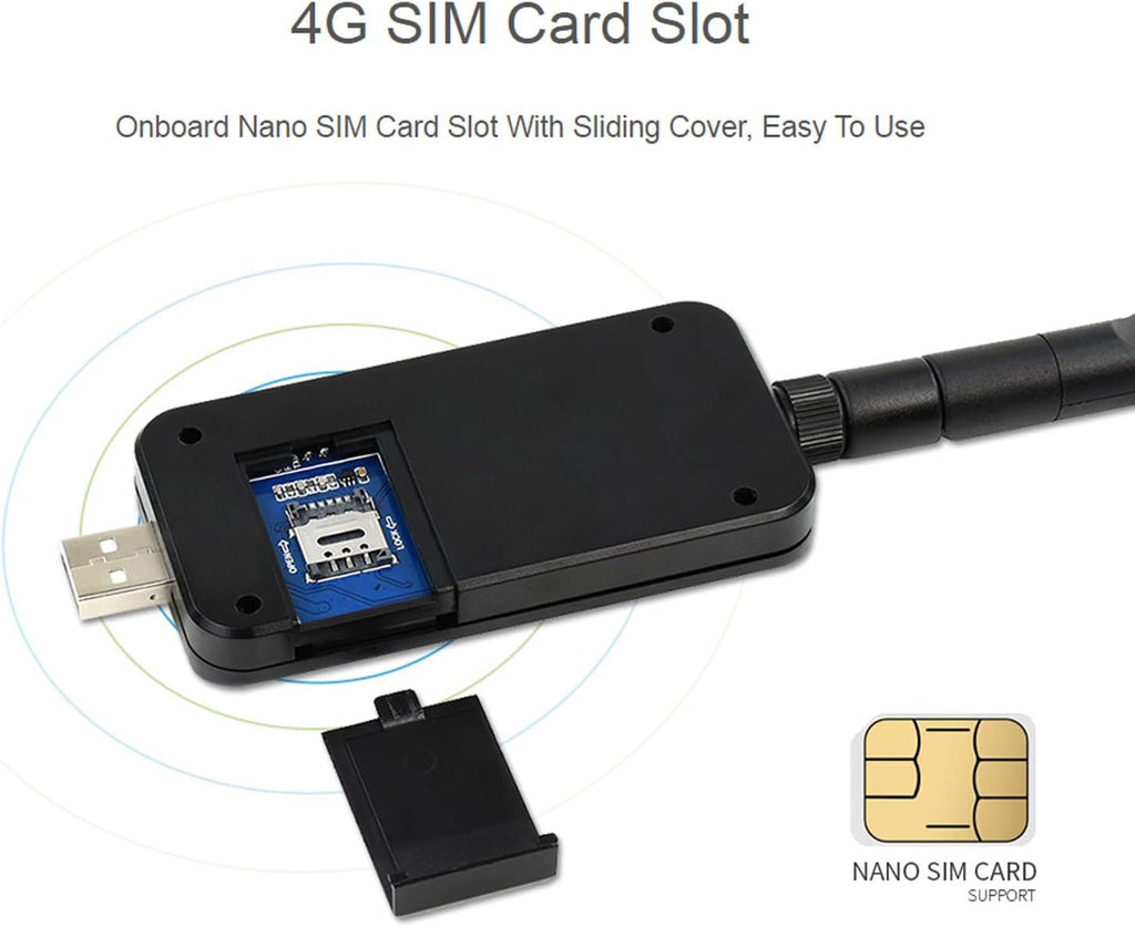 4G LTE USB WiFi Modem with SIM Card Slot, Pack of 2 T103