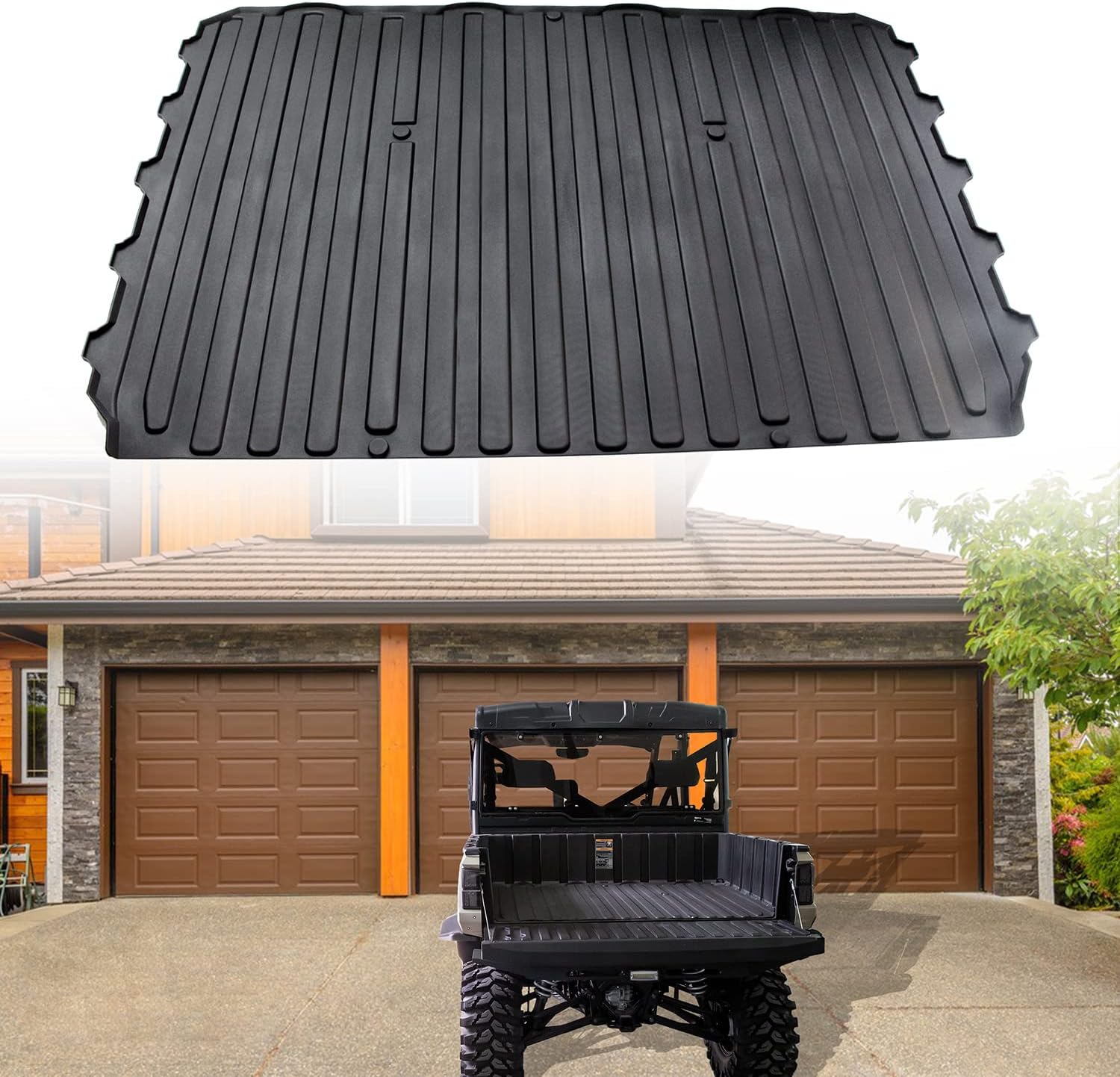 Rubber Bed Mat Liner for Polaris Ranger XP 1000 Crew E275