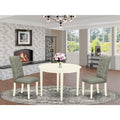 Linen White/Smoke 3-piece Wood Dining Set E828094