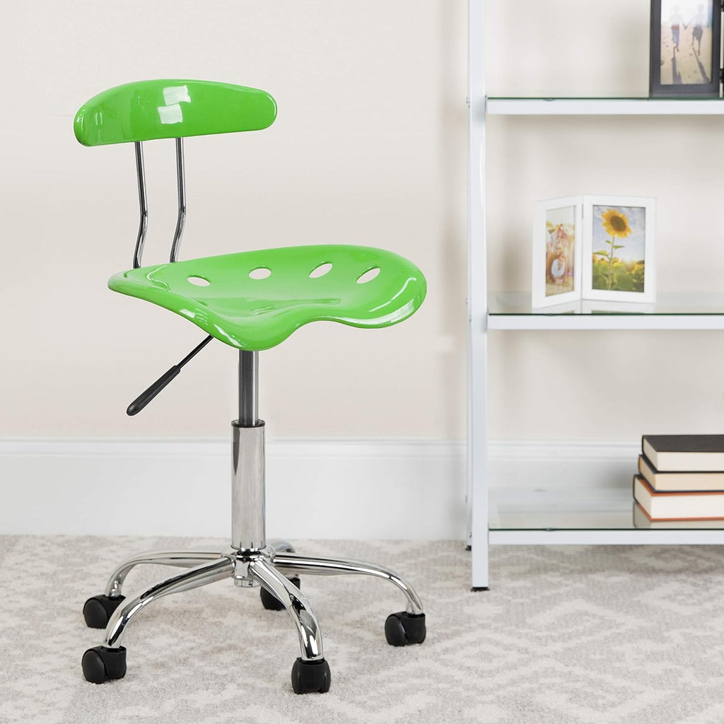 Black and Chrome Drafting Stool with Tractor Seat Pack of 2 B908557