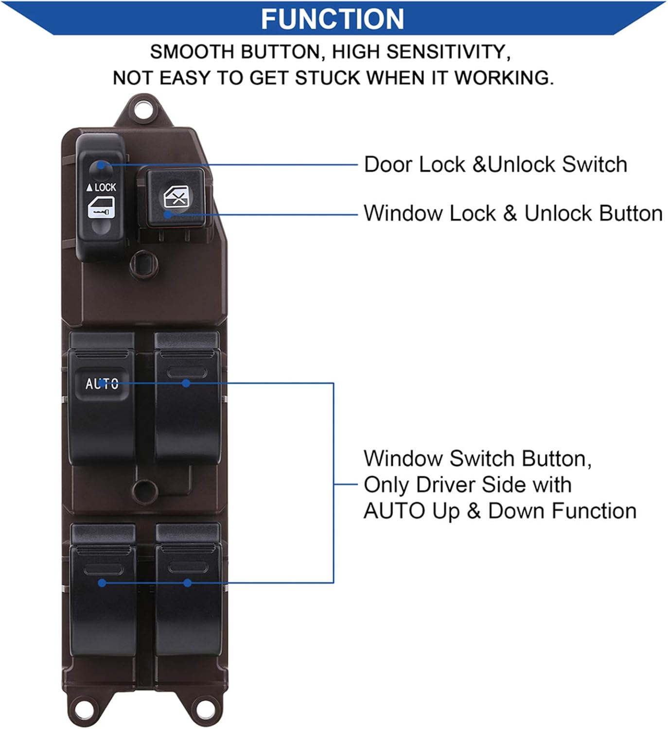 Driver Side Power Window Switch M604920