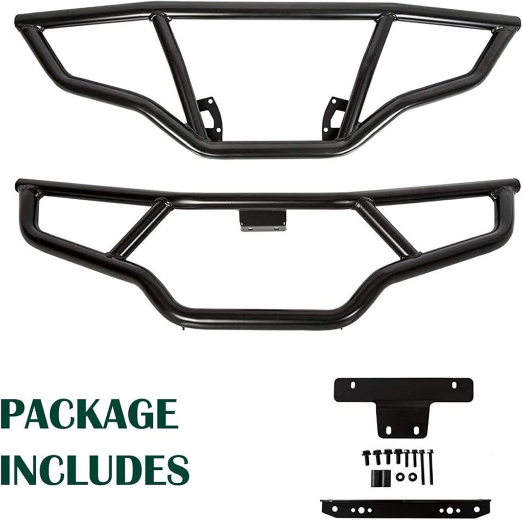 Black Brush Guard Bumper Set 2pcs Q152