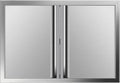 Stainless Steel Double BBQ Access Door with Recessed Handle F510