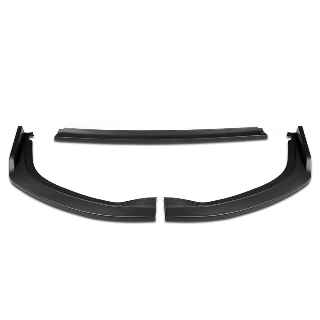 Matte Black Finish 3Pcs Car Front Bumper Lip Guard Body Kit J14327