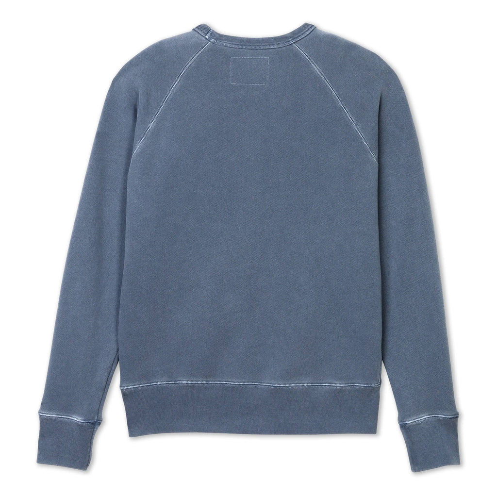 Indigo Garment Dyed Raglan Crew O141278