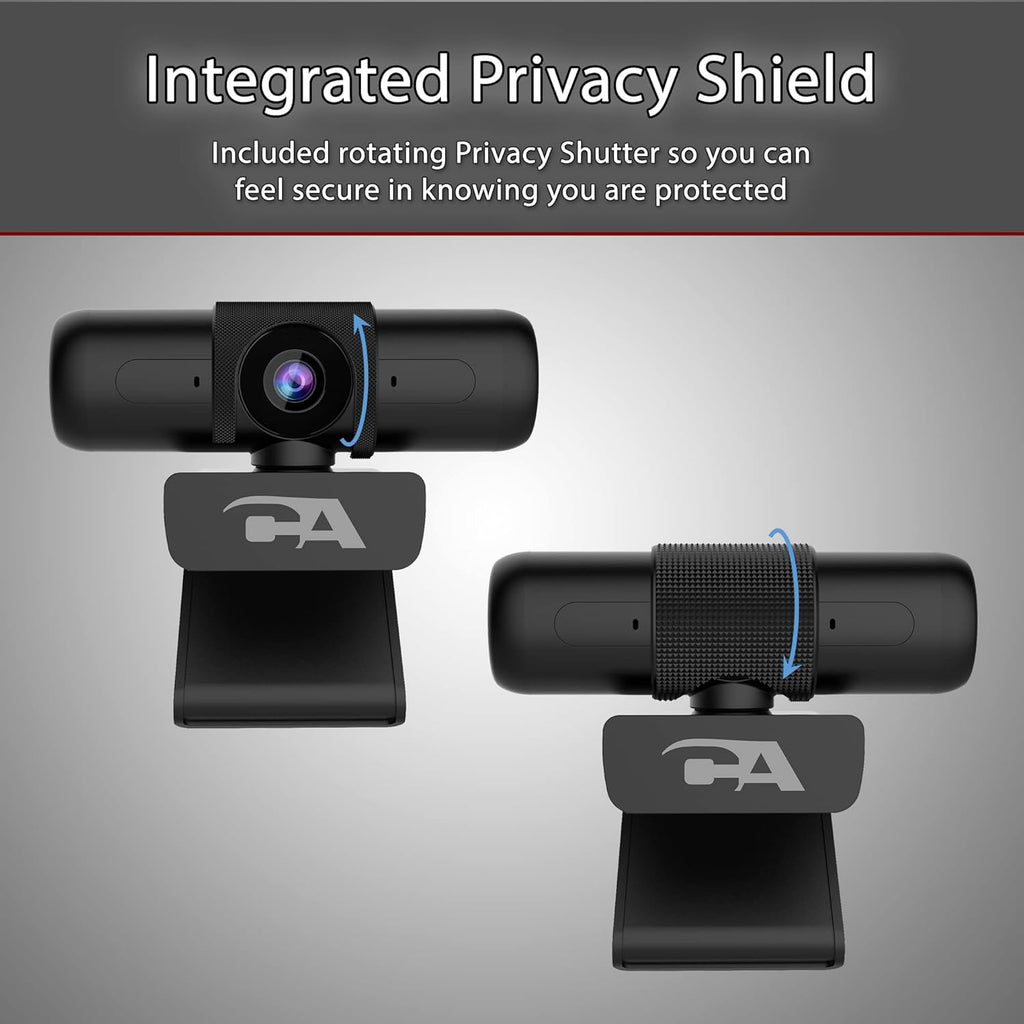 1080p 5MP USB Webcam with Dual Omnidirectional Microphones Y96485