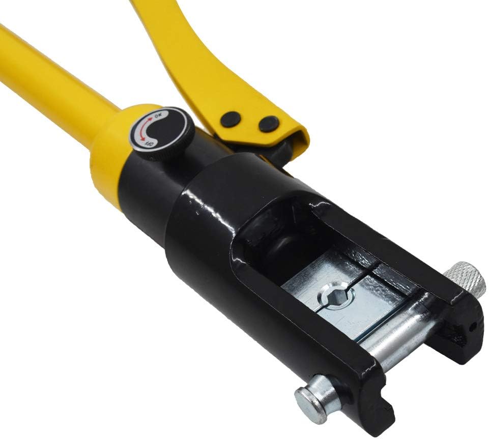 16 Ton Hydraulic Wire Crimper Battery Cable Lug Terminal Crimping Tool w/ 11 Dies Pack of 2 T50282