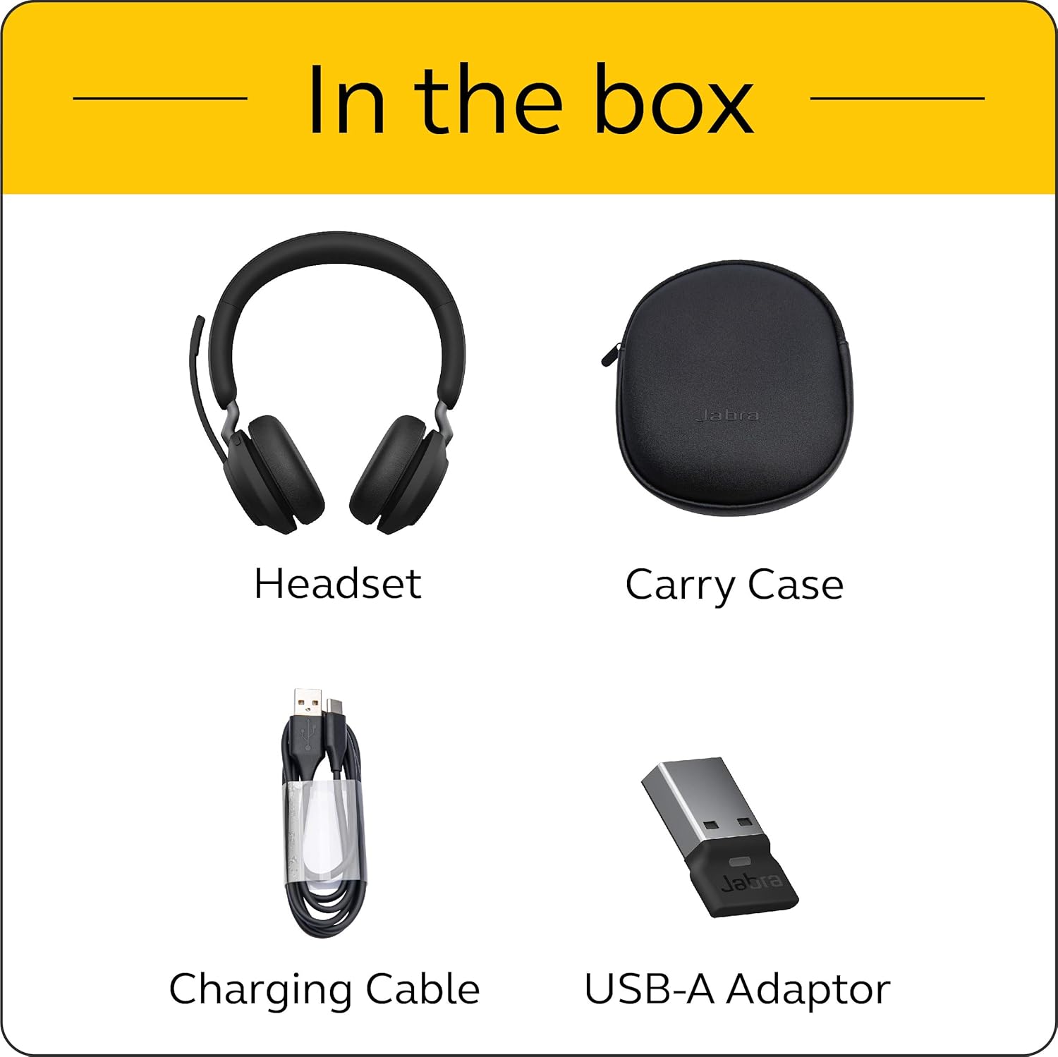 Wireless Bluetooth Headset with Link380a, Stereo, Black, 37 Hours Battery Life I33202
