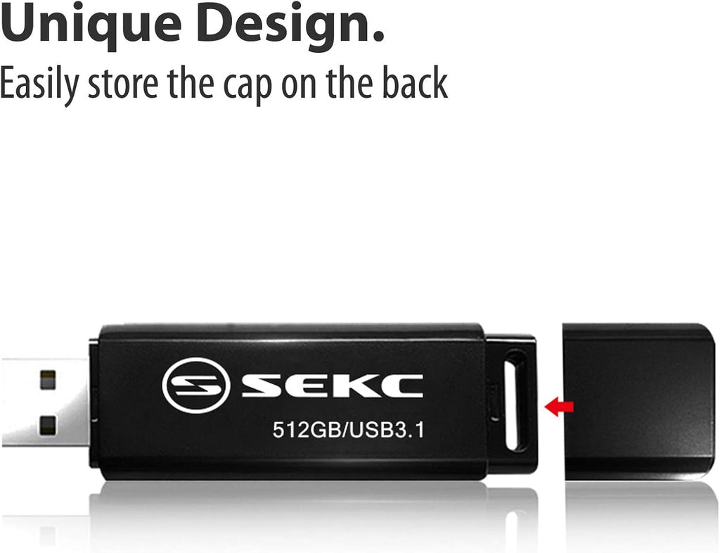 512GB USB3.1 Flash Drive Black Pack of 2 P88794