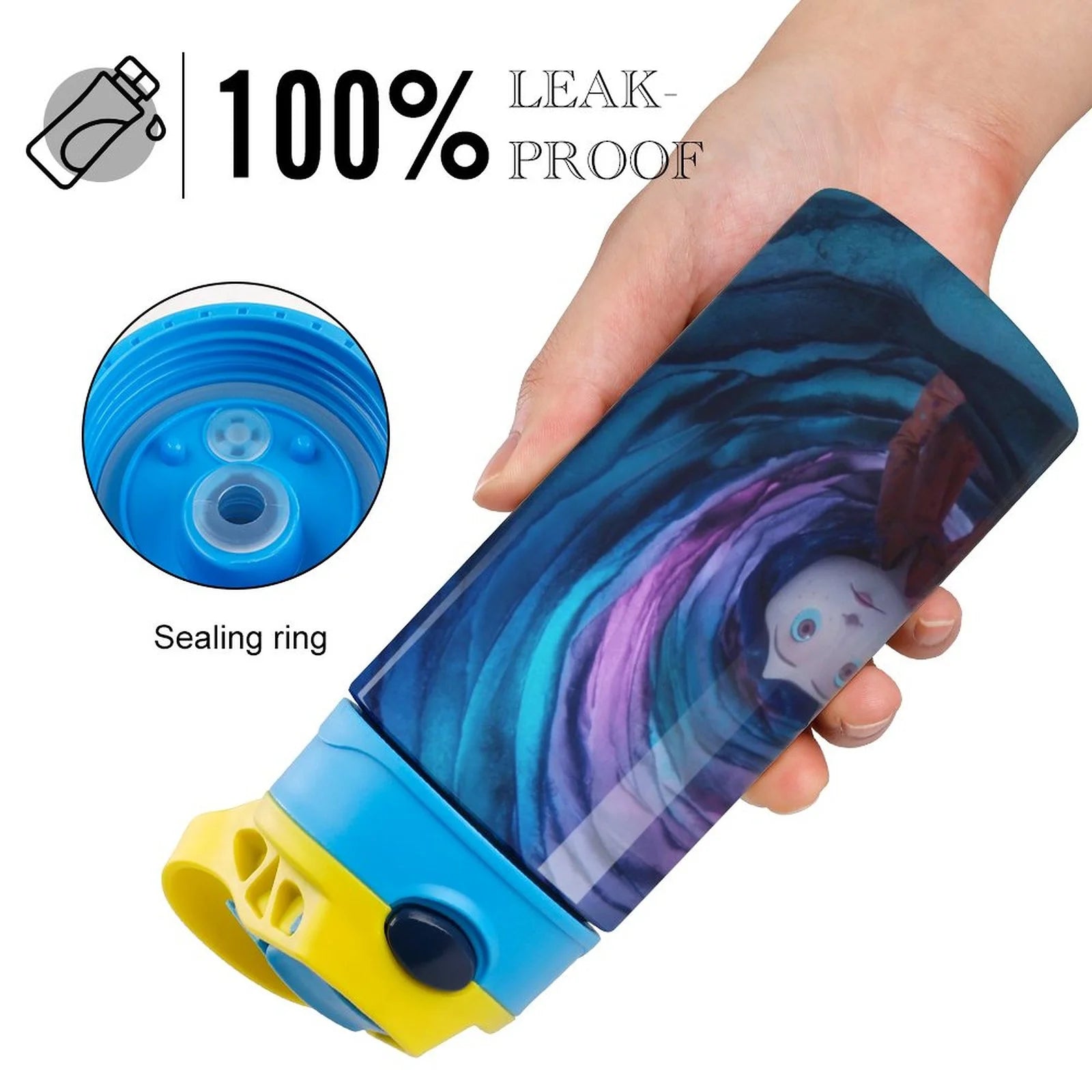 Insulated Stainless Steel Water Bottle with Straw J181780