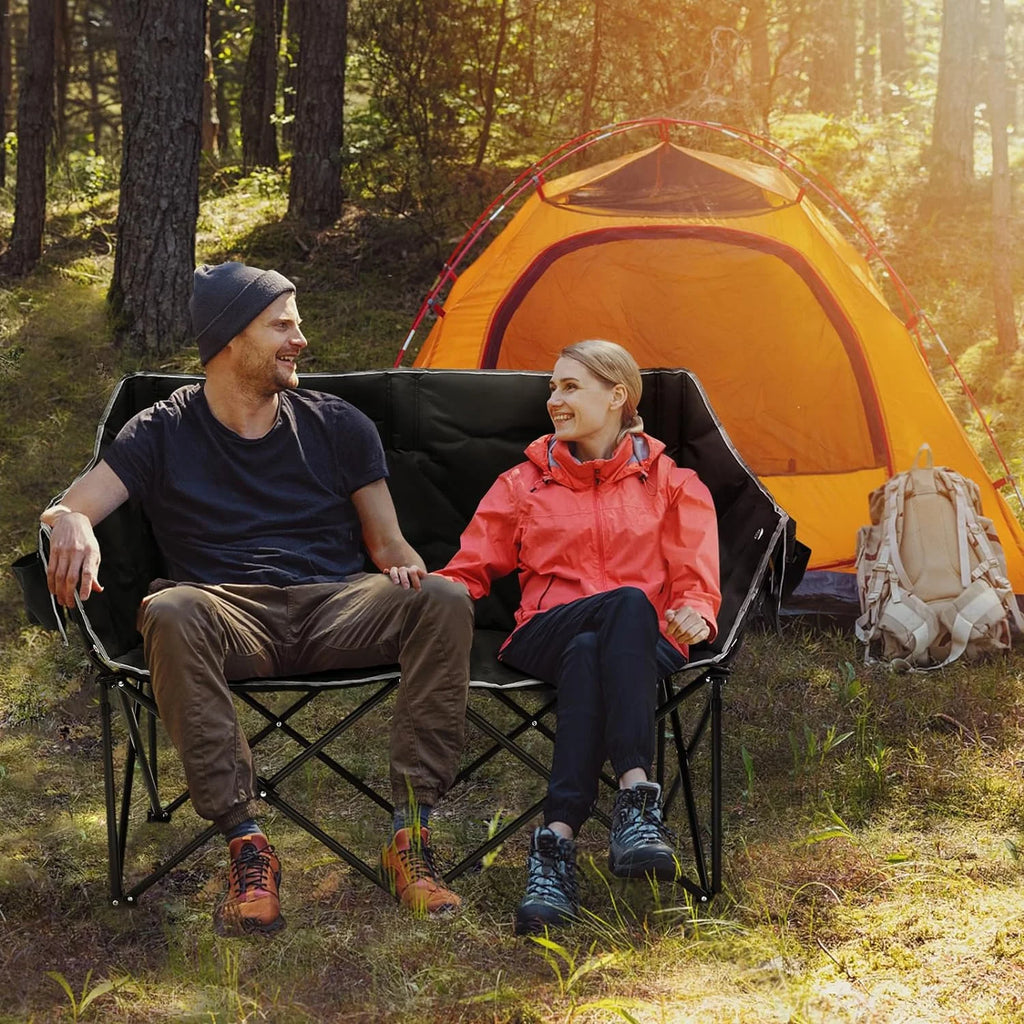 Heated Double Folding Camping Chair Z860297