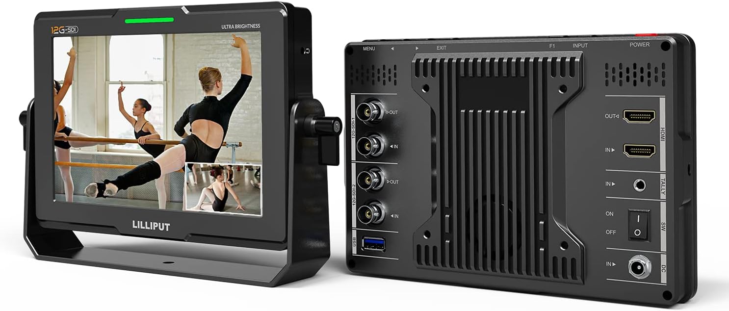 7" 2000nits 12G-SDI On-Camera Monitor E855