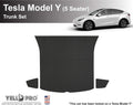 Black Rubber Cargo Floor Mat for Tesla Model Y 5 Seater H102