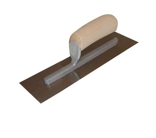 Finish Trowel Carbon Steel 14x22 Camel Wood Handle A53240